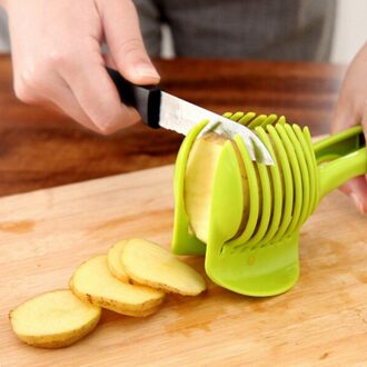 Plastic Aardappel Snijmachine Tomaat Cutter Tool Shredders Citroen Snijden Ei Ronde Slicer Koken Gereedschap Voedsel Clip Keuken Accessoires