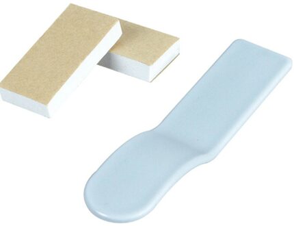 Plastic Anti-Vuile Toilet Seat Cover Lifter Seat Cover Deksel Handvat Sticker Lifting Apparaat Voor Reizen Thuis Badkamer Accessoires Blauw