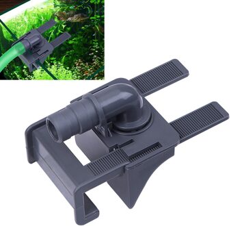 Plastic Aquarium Aquarium Uitstroom Houder Waterleiding Connector Reinigen Zwart Instroom Handig Rekbaar Deel Accessoires