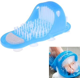 Plastic Bad Douche Voeten Massage Slippers Bad Schoenen Borstel Puimsteen Voet Scrubber Spa Douche Verwijderen Dode Huid Voetverzorging tool blauw