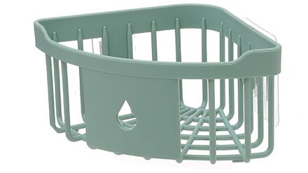 Plastic Badkamer Keuken Opslag Rack Organizer Hoek Douche Plank Keuken Spons Houder Keuken Planken Brand Houder Keuken groen