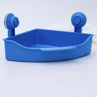 Plastic Badkamer Planken Shampoo Douche Opbergrek Baden Wc Mand Keuken Spice Houder Thuis Wall Mounted Drijvende Planken blauw