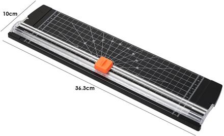 Plastic Basis Papier Trimmer Draagbare A4 Papier Snijmachine Foto Snijder Plakboek Blade Home Office Art Ambachten Gereedschap zwart
