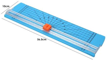 Plastic Basis Papier Trimmer met Schaal A4 Papieren Kaart Art Trimmer Foto Snijder Snijden Plastic Bodem Thuis Art DIY Gereedschap Blauw