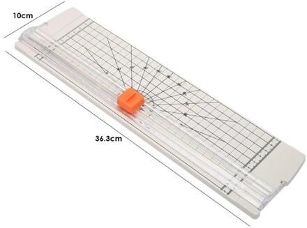 Plastic Basis Papier Trimmer met Schaal A4 Papieren Kaart Art Trimmer Foto Snijder Snijden Plastic Bodem Thuis Art DIY Gereedschap wit