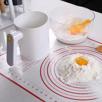Plastic Beker Vorm Elektrische Meel Zeef Mechanische Hand-Held Zifter Shaker Broodjes Suiker Zeef Bakken Tools Keuken Gadgets