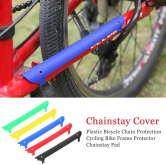 Plastic Bicycle Chain Protection Cycling Bike Frame Protector Chainstay Rear Fork Guard Cover Pad