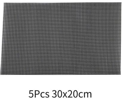 Plastic Bloempot Gat Mesh Pad Ademende Pakking Multifunctionele Voorkomen Bodem Verlies Bonsai Pot Bodem Rooster Mat Lekvrije zwart 5stk 30x20cm