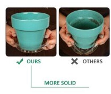 Plastic Bloempot Mat Plant Indoor Transparante Tray Decor Snack Tray Toetsen