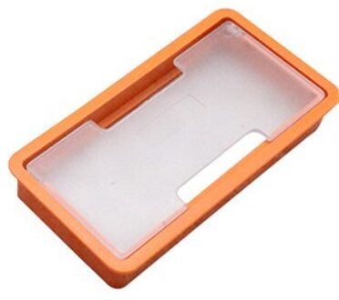 Plastic Bureau Draad Gat Cover Basis Rechthoekige Pc Tafel Kabel Outlet Grommet Voor Draad Organisator Decoratieve Meubels Hardware Oranje