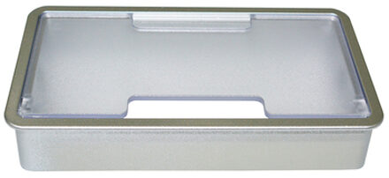 Plastic Bureau Draad Gat Cover Basis Rechthoekige Pc Tafel Kabel Outlet Grommet Voor Draad Organisator Decoratieve Meubels Hardware Zilver