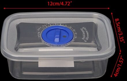 Plastic Clear Herbruikbare Voedsel Opslag Container Lunchbox Luchtdichte Afdichting Met Deksel L4MF 01