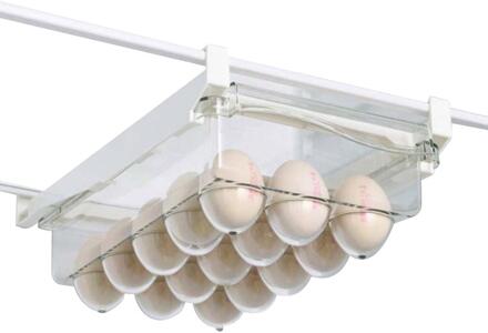 Plastic Clear Koelkast Organizer Slide Onder Plank Lade Box Rack Holder Koelkast Lade Keuken Fruit Voedsel Opbergdoos