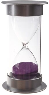 Plastic Crystal Zandloper 15 Minuten Zand Klok Decoratie Zandloper Timer Paars