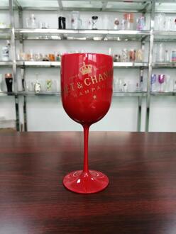 Plastic Cup Celebration Party Wijn Set Drank Glas Wijn Champagne Gegalvaniseerd Glas Cocktail Cup Beker Rood