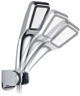 Plastic Douchekop Handset Houder Chrome Badkamer Wall Mount Verstelbare Zuig Beugel gepolijst Lichtgewicht robuuste duurzaam #15