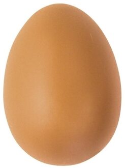 Plastic Ei - 24x - bruin - 6 cm - om te versieren - hobby/knutselmateriaal