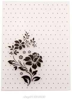 Plastic Embossing Map Template Diy Scrapbook Fotoalbum Kaart Maken Decoratie Ambachten Bloem M17 21