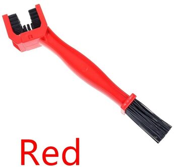 Plastic Fietsen Motorfiets Fiets Chain Clean Borstel Gear Grunge Brush Cleaner Outdoor Cleaner Scrubber Tool rood