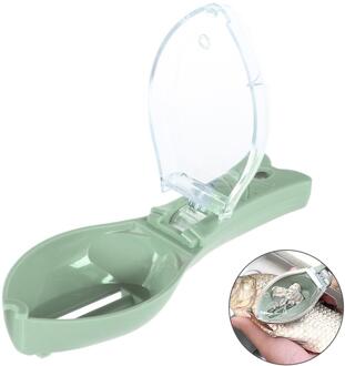 Plastic Fish Skin Schaal Mes Reinigingsschraper Praktische Vis Huid Scheerapparaat Handmatig Vis Zeevruchten Dunschiller Brush Remover Cleaner licht groen