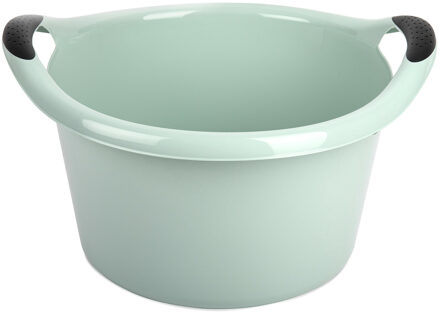 Plastic Forte Afwasbak - 15L - mintgroen - 42 x 40 x 25 cm - met handvatten - teiltje