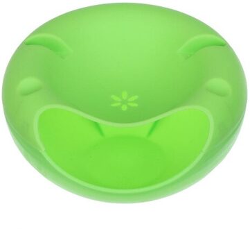 Plastic Fruit Schotel Plaat Multifunctionele Double Layer Snack Platen Moer Zaden Kom Opbergdoos Prullenbak Telefoon Houder groen