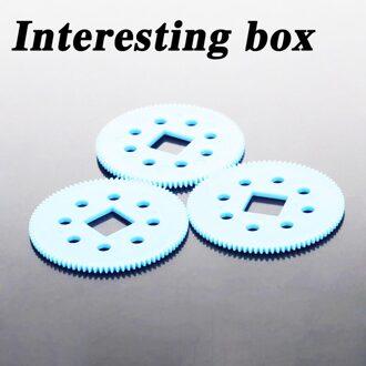 Plastic Gear Diy Motor Versnelling Reductie Afstandsbediening Auto Enkele Laag Versnelling 90T Vierkante Gat Gear