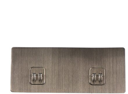 Plastic Haken Sticky Haak Voor Badkamer Plank Sticker Plakken Muur Haak Hanger zilver