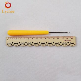 Plastic Handvat Haak Naald Diy Breien En Haak Naald Threader Lus Trekken Naald Voor Micro Extensions Gereedschap Levert