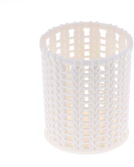 Plastic Holle Cilinder Pen Opbergdoos Potlood Borstel Pot Penhouder Make Borstel Container Home Office organizer Desktop WT