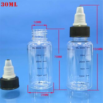 Plastic Huisdier Druppelflesje 30Ml/60Ml/100Ml/120Ml/250Ml Voor Lab experiment En Thuisgebruik, inkt, Wassen Lotion En Olie Etc.