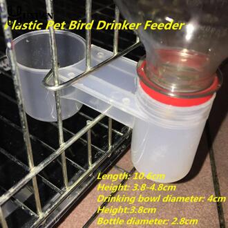 Plastic Huisdier Vogel Drinker Feeder Fles Water Cup Kat Kip Duif Budgie Voor Kip Duif Huis Tuin