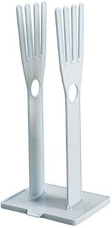 Plastic Huishoudelijke Handschoenen Droogrek Verwijderbare Rag Keukengerei Opbergrek Water Afvoer Standhouder Handschoenen Droogrek Houder Blauw