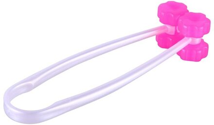 Plastic Kat Grooming Leverancier Zacht Gezicht Voeten Benen Handmatige Controle Kat Massage Tool Roze