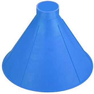 Plastic Kegel Vormige Magische Voorruit Sneeuw Remover Schop Ijskrabber Outdoor Windows Glas Schoonmaken Tool Trechter 14.5cm blauw