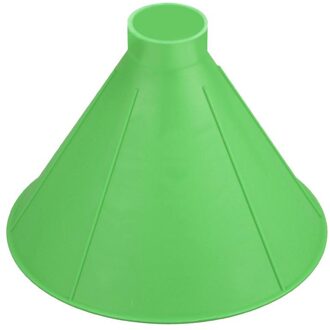 Plastic Kegel Vormige Magische Voorruit Sneeuw Remover Schop Ijskrabber Outdoor Windows Glas Schoonmaken Tool Trechter 14.5cm groen