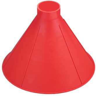 Plastic Kegel Vormige Magische Voorruit Sneeuw Remover Schop Ijskrabber Outdoor Windows Glas Schoonmaken Tool Trechter 14.5cm rood