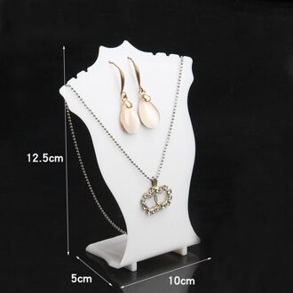 Plastic Ketting Houder Hanger Oorbellen Display Stand Sieraden Stand Voor Sieraden Display Organizador De Joyas B wit