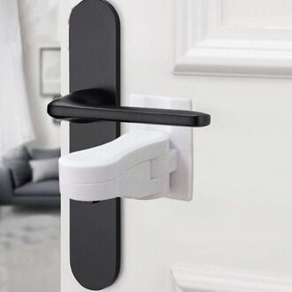 Plastic Kind Veilig Security Window Deur Sash Lock Veiligheid Deurkruk Sweep Klink Hardware Sloten