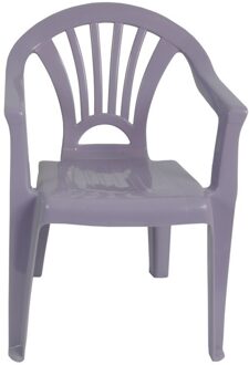 Plastic kinderstoel lila paars 37 x 31 x 51 cm - Kinderstoelen