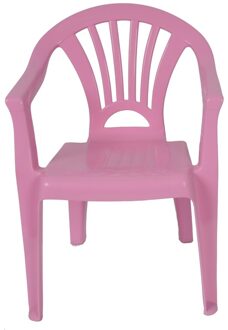 Plastic kinderstoel roze 37 x 31 x 51 cm - Kinderstoelen