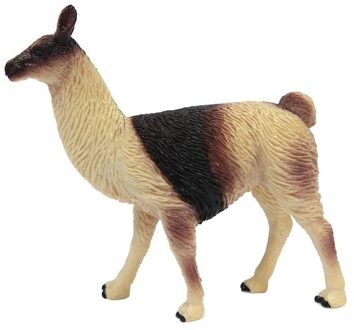 Plastic lama's bruin 9 cm