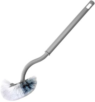 Plastic Lange Steel Wc Vloer Wassen Borstel Thuis Badkamer Schoonmaken Tool grijs