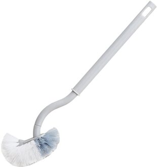 Plastic Lange Steel Wc Vloer Wassen Borstel Thuis Badkamer Schoonmaken Tool wit