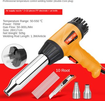 Plastic Lassen Gun, Heteluchtpistool, Melt Bakken Lasapparaat, Plastic Lassen Machine, auto Bumper Reparatie Machine, Plast Professional twofeet