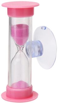 Plastic Lichtgewicht Timer Desktop Zand Handgemaakte Plastic Vakmanschap Zandlopers Voor Huishoudelijke Kids Accessoires roze