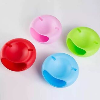 Plastic Lui Fruitschaal Meloen Artefact Afneembare Double-Layer Snoep Ronde Doos Opslag blauw