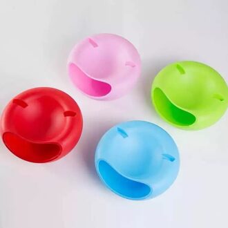 Plastic Lui Fruitschaal Meloen Artefact Afneembare Double-Layer Snoep Ronde Doos Opslag groen