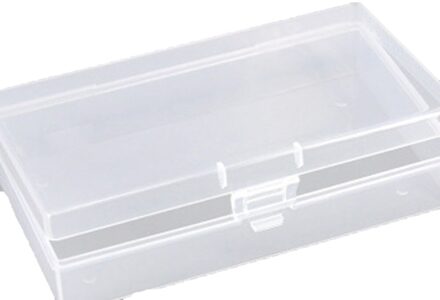 Plastic Make Storage Box Clear Vierkante Diamanten Schilderen Plastic Visitekaartje Doos Cosmetica Case Desktop Organizer wit