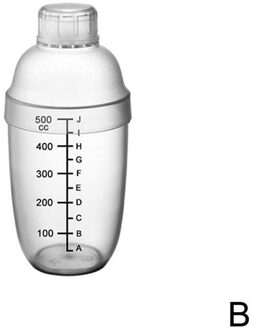 Plastic Martini Cocktail Shaker 300/500/700/1000Ml Wijn Drank Mixer Wijn Shaker Drink Mixer bar Boston Bar Tool 500ml